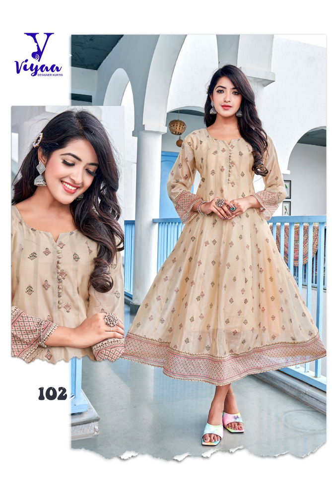 Stargirl By Viyaa Printed 101 To 108 Anarkali Kurtis Exporters In India